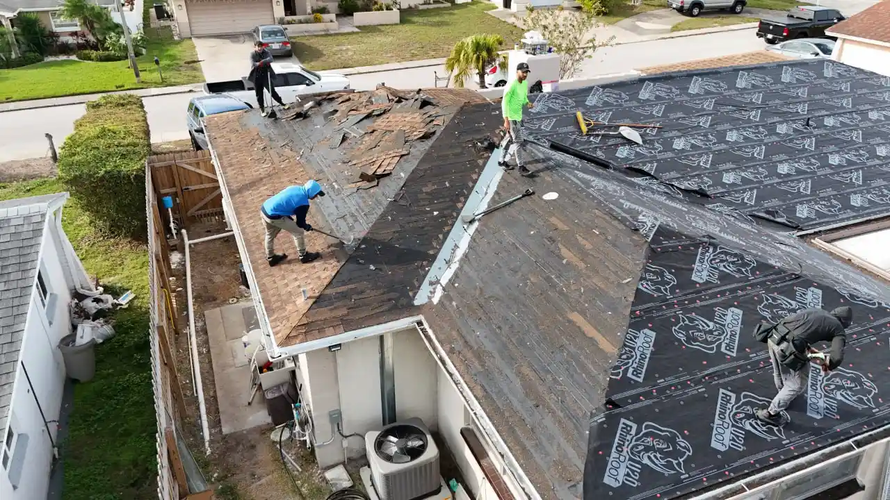 Garage roof repair